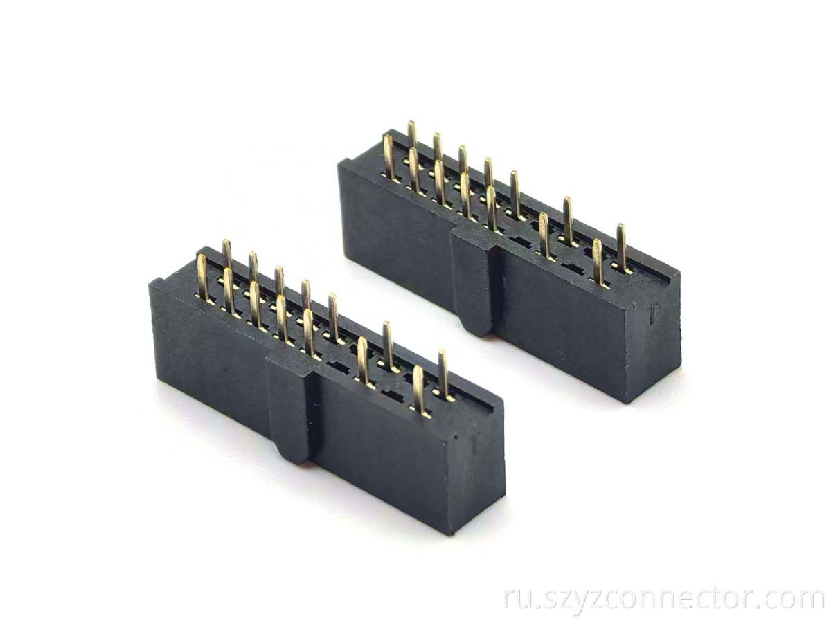 2.54mm Pitch Female Header Connector Dual Row Straight H8.5mm 2*11P Pins 1, 2, 5, 6, 9, 10, 21, 22: No Connect